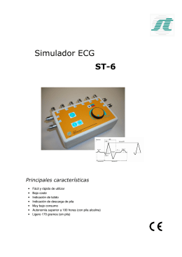 Simulador ECG ST-6 - ST