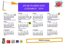 CALENDARIO EN MI GUARDE