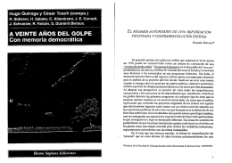 A veinte años del Golpe, Con memoria democrática.
