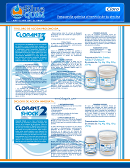 Clorant 2 - Cloro Bluequim, descarga el folleto