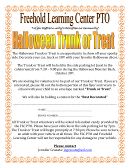 The Halloween Trunk or Treat is an opportunity to show off your spoo