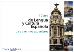 I Curso de Lengua y Cultura Española para