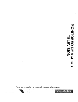 Monitoreo - Asamblea Legislativa del Distrito Federal