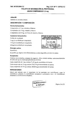 Ref.: RF361846/12 Reg. I.S.P. N° F