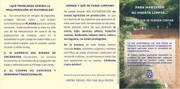 Para mantener tu huerta limpia. Especies que se pueden cortar