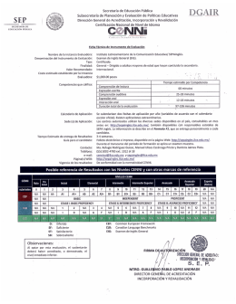 EIG 2014 - Cenni - Secretaría de Educación Pública