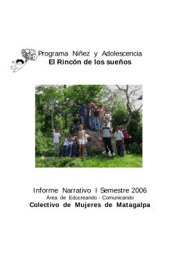 Programa Niñez y Adolescencia El Rincón de los sueños
