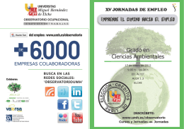 Ciencias Ambientales - Observatorio Ocupacional UMH