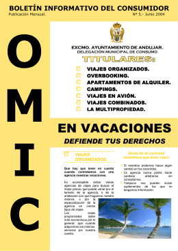En vacaciones defiende tus derechos