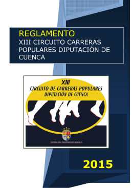 Reglamento - XIII Circuito de Carreras Populares Diputación de