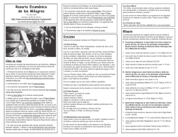 Rosario Ecuménico de los Milagros