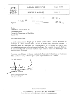 caldonocauca - Federación Colombiana de Municipios