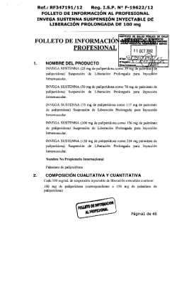 Ref.:RF347191/12 Reg. I.S.P. N° F