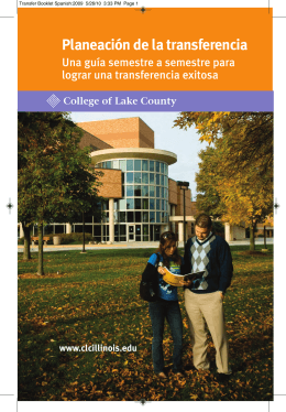Transfer Booklet Spanish