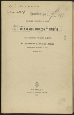 C D. BIENVENIDO MONZON Y MARTIN