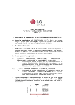 Bases Legales - Promoción Eficiencia LG