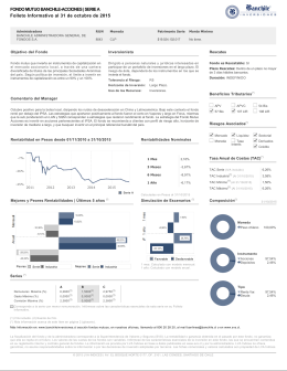 FONDO MUTUO BANCHILE-ACCIONES | SERIE A Folleto