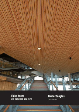 Folleto Falso techo lineal madera (maciza)