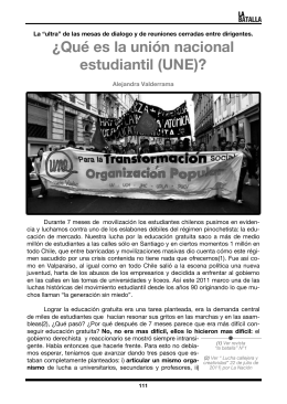 08 ¿Qué es la unión nacional estudiantil (UNE)?