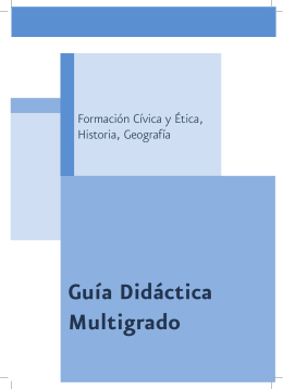 Guía Didáctica Multigrado - Subsecretaría de Educación Básica