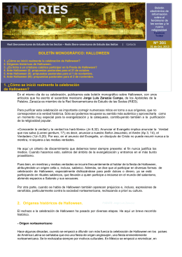 Page 1 Boletín electrónico de información sobre el fenómeno de las
