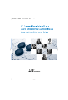 El Nuevo Plan de Medicare para Medicamentos Recetados Lo que