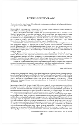 RESEÑAS DE FONOGRAMAS