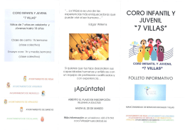 Folleto informativo