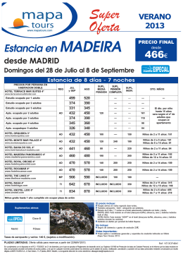08-07-13 Estancia en Madeira Jul-Sep MAD desde