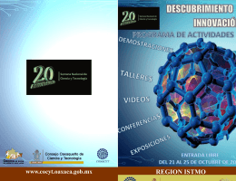 Programa de Actividades ISTMO