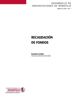 RECAUDACIÓN DE FONDOS