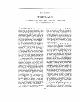 EPISTOLARIO - Portal de Revistas Académicas de la Universidad