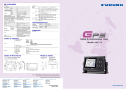 Sistema de Posicionamiento Global Modelo GP-170