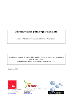 Mirando atrás para seguir adelante