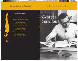 Opúsculo gratuito "Georges Simenon"