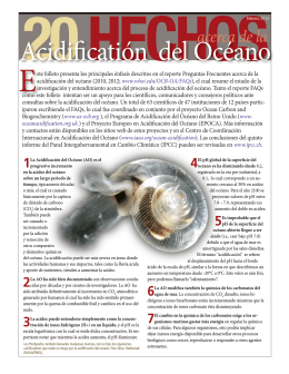 Acidificatión del Océano