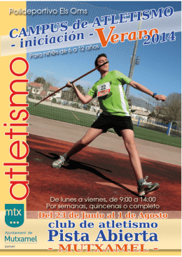 Folleto - Club Atletismo Pista Abierta