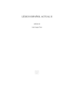 léxico español actual ii - Arca - Università Ca` Foscari di Venezia