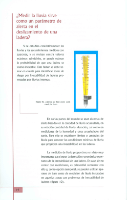 ¿Medir la lluvia sirve