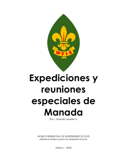 Expediciones y reuniones especiales de Manada