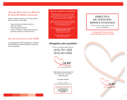 ALRP-AHCD Brochures