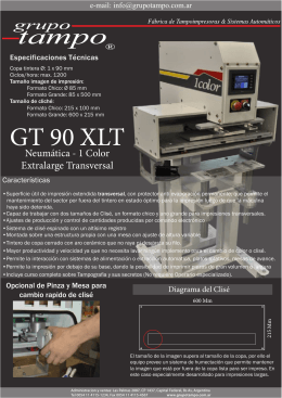 GT 90 XLT - Grupo Tampo