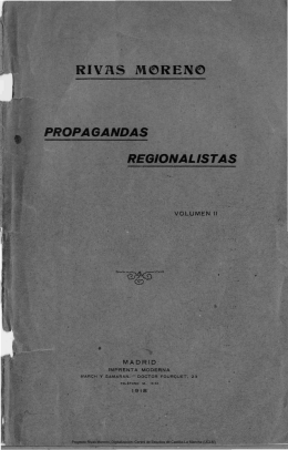 Propagandas regionalistas - Universidad de Castilla