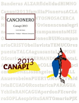 Cancionero CANAPI 2013