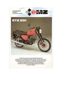 MZ ETZ 251 Roja Folleto 2236