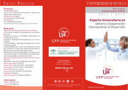 tríptico informativo - Centro Internacional