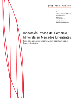 Innovación Exitosa del Comercio Minorista en Mercados Emergentes