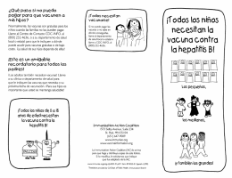 All kids need hepatitis B shots! Spanish