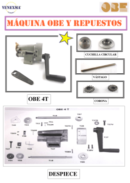 MáQUINA OBE Y REPUESTOS