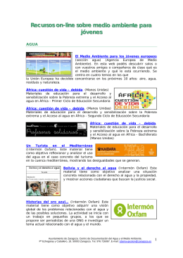 Recursos on-line sobre medio ambiente para jóvenes